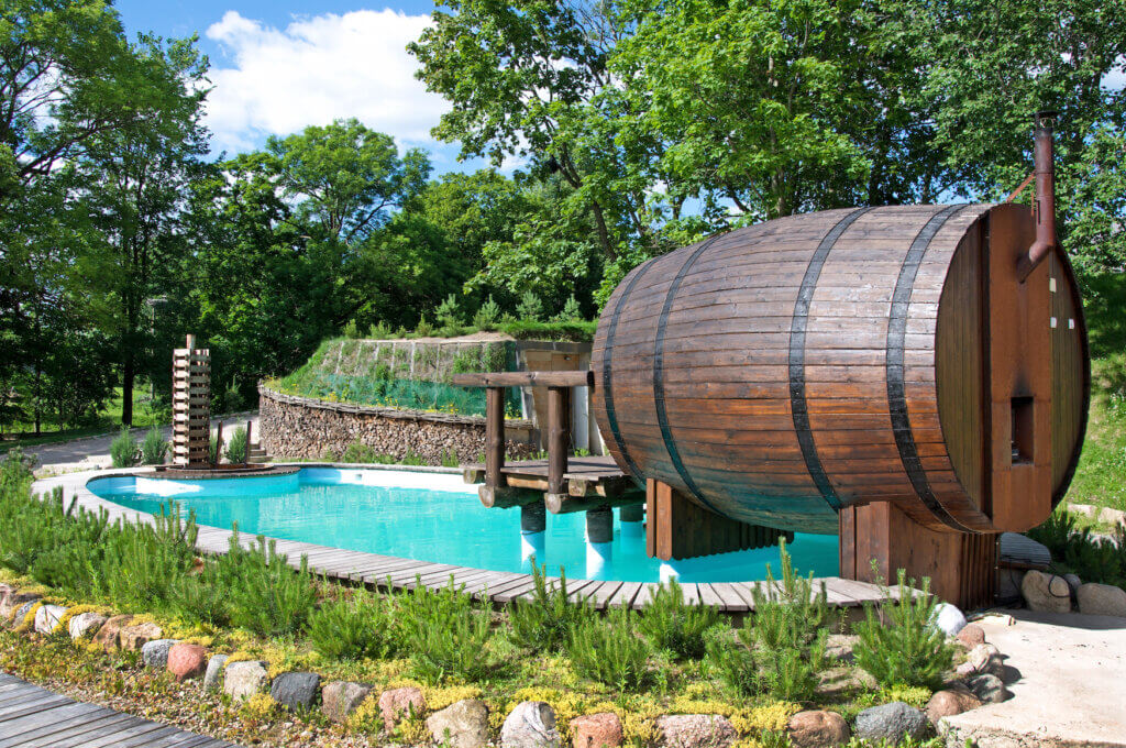 Garten Wohlfühloase mit Sauna